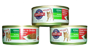 kitten food cans